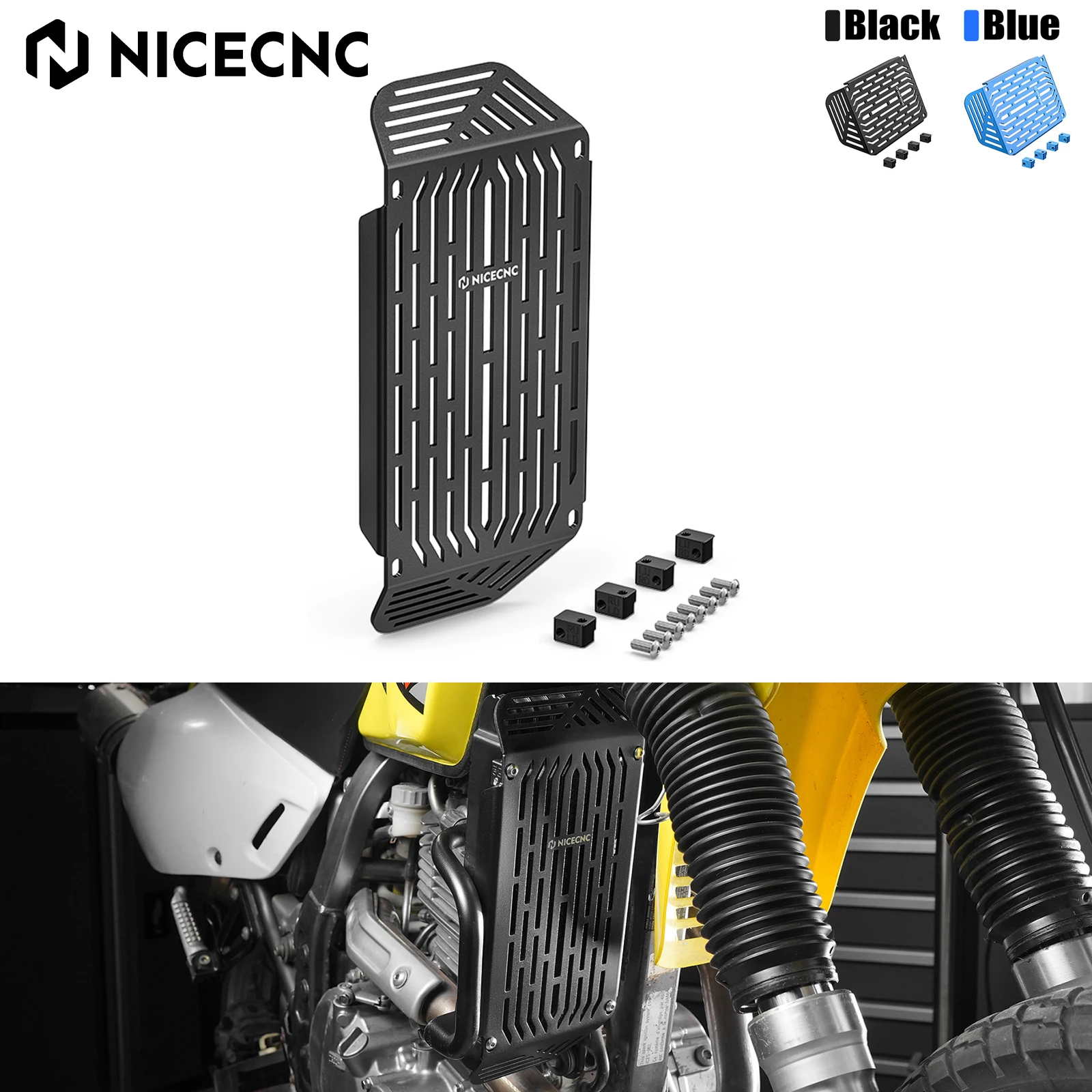 

NICECNC Radiator Guard Oil Cooler Guard for Suzuki DR650 S SE 1996-2025 DR650S DR650SE 2025 DR650 2024 2023 2022 2021 2020