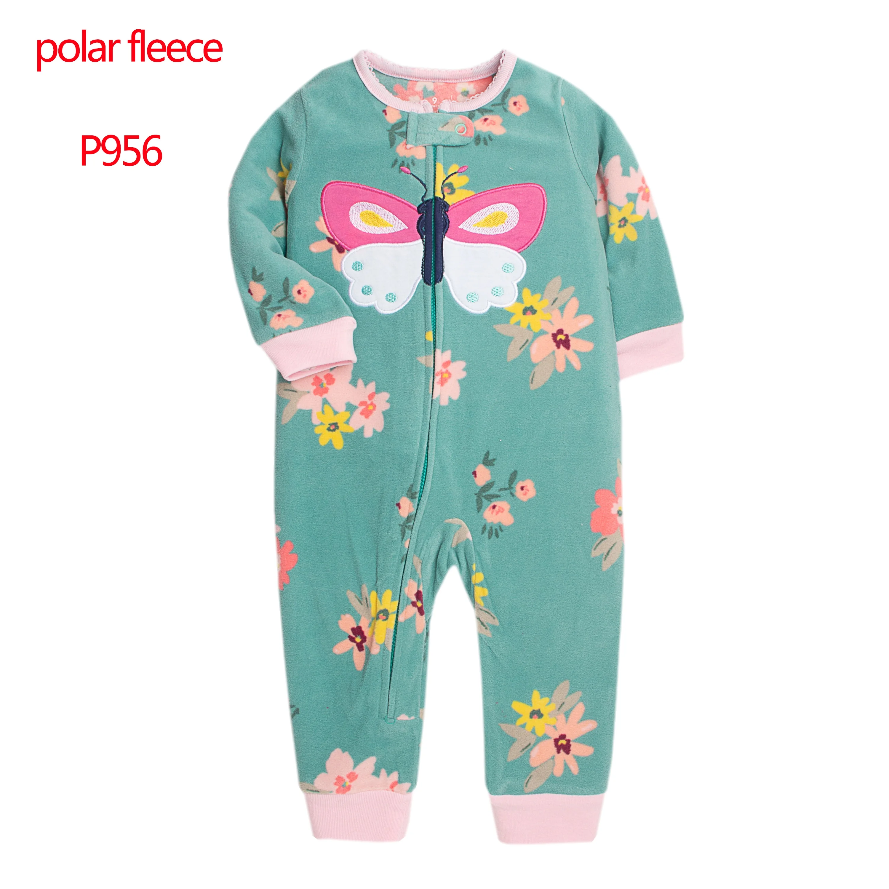 Baby Clothes Spring Autumn Polar Fleece Toddler Girls Romper Cute Animals Warm Jumpsuit Kids Pajamas Small Children Overalls