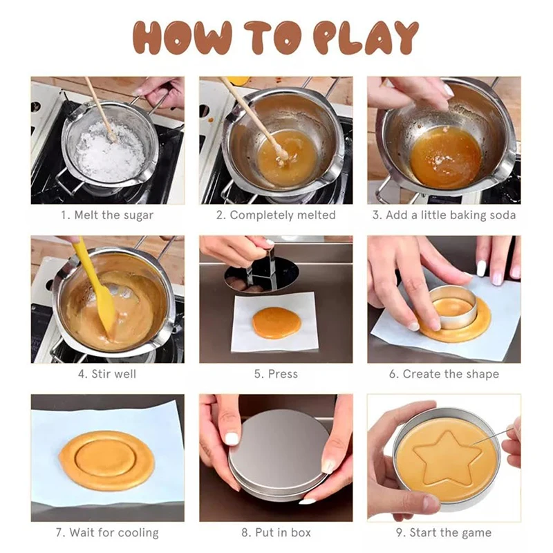 ステンレス鋼のクッキーカッター,韓国の砂糖菓子製造ツール,クッキー型,傘の三角形の星,砂糖ゲームキット