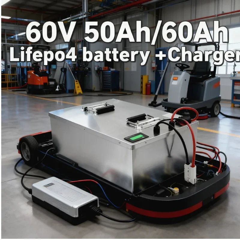 

60V 50Ah/60Ah LiFePO4 Lithium Battery (Bluetooth-Enabled) – Perfect for Adult Electric 3-Wheel Tricycles (Light Cargo Delivery/