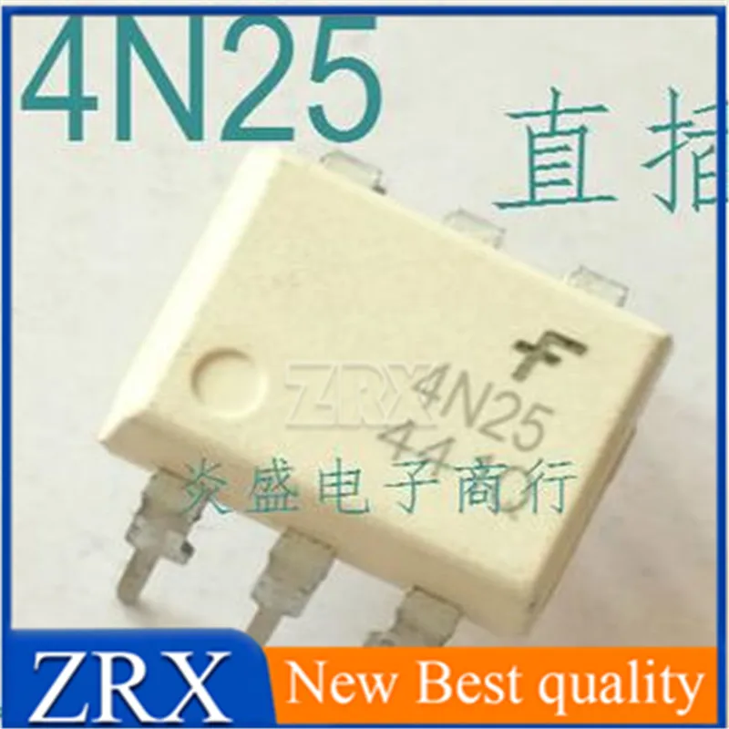 

5Pcs/Lot 4N25 optocoupler 4N25M direct plug DIP-6 white Fairchild optocoupler integrated block