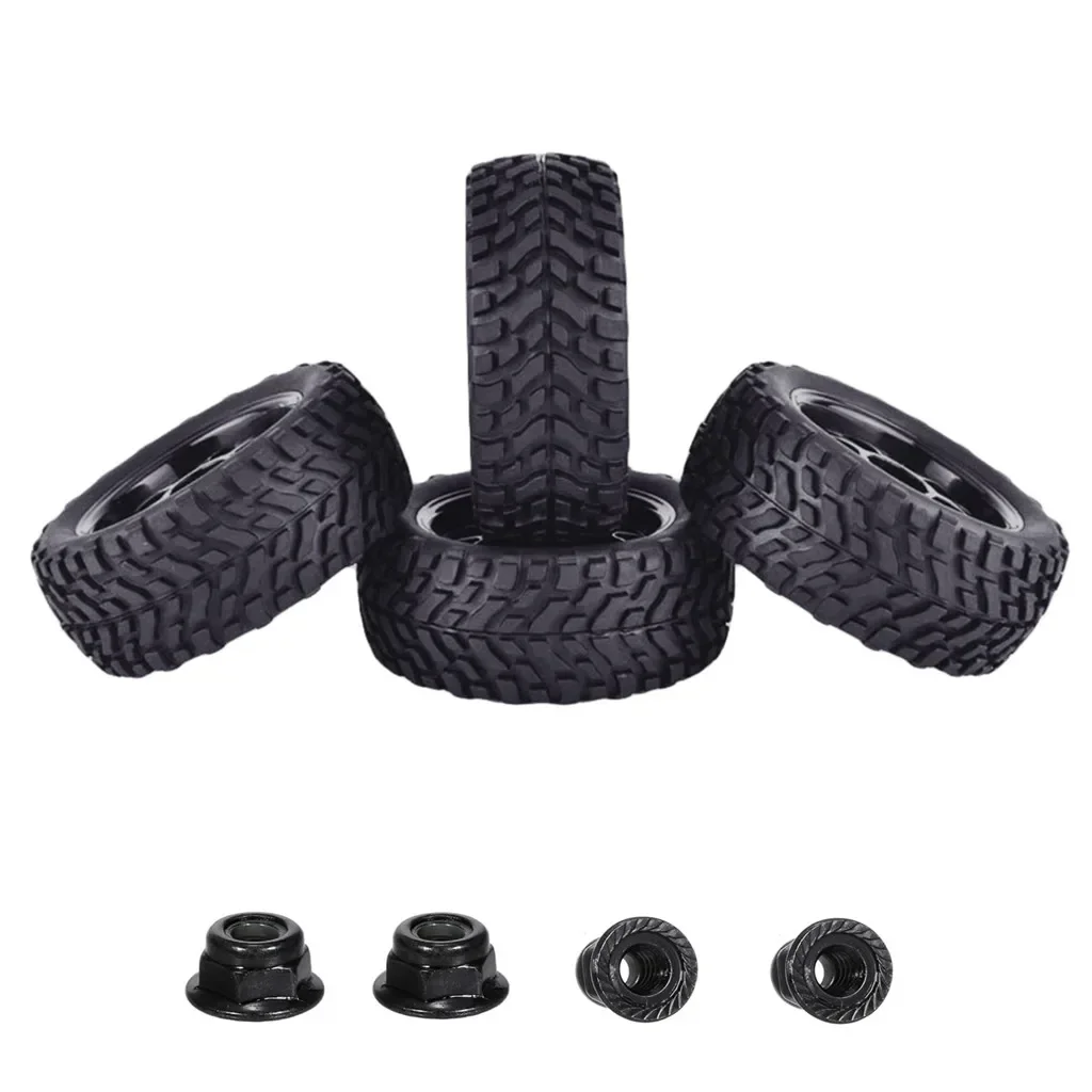 

1:10 RC car rubber tire off-road vehicle pull car flat running wheel tire wheel road car 4PCS set suitable for HSP HIMOTO HPI Re