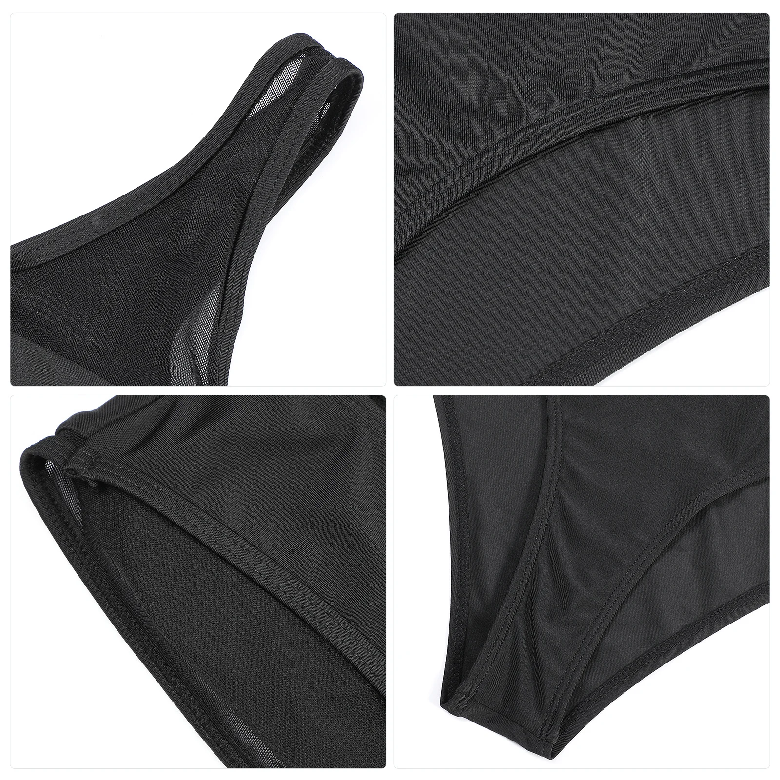 

One Piece Swimsuit Women Size Shoulder Mesh Cut Out Swimwear Breathable Stretchy Bathing Suit Pool Beach Party Womens Swim