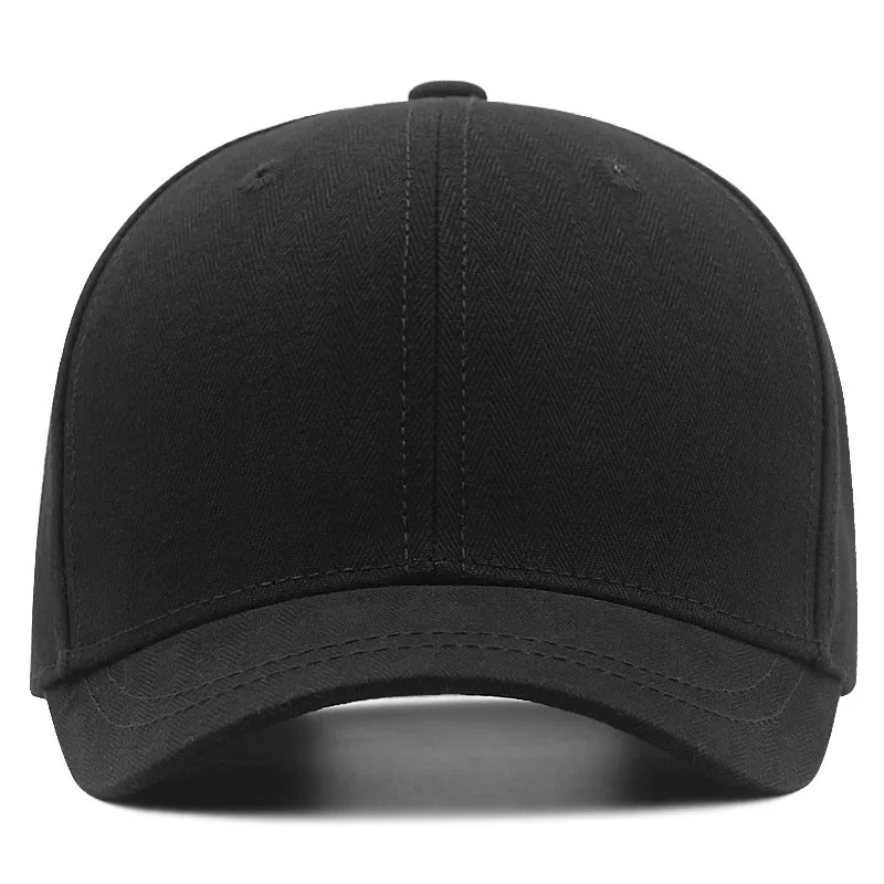 Boné de beisebol masculino e feminino, aba curta, cabeça grande, snapback oversize, chapéu sol, osso grande, tamanho grande, 55-60cm, 61-65cm