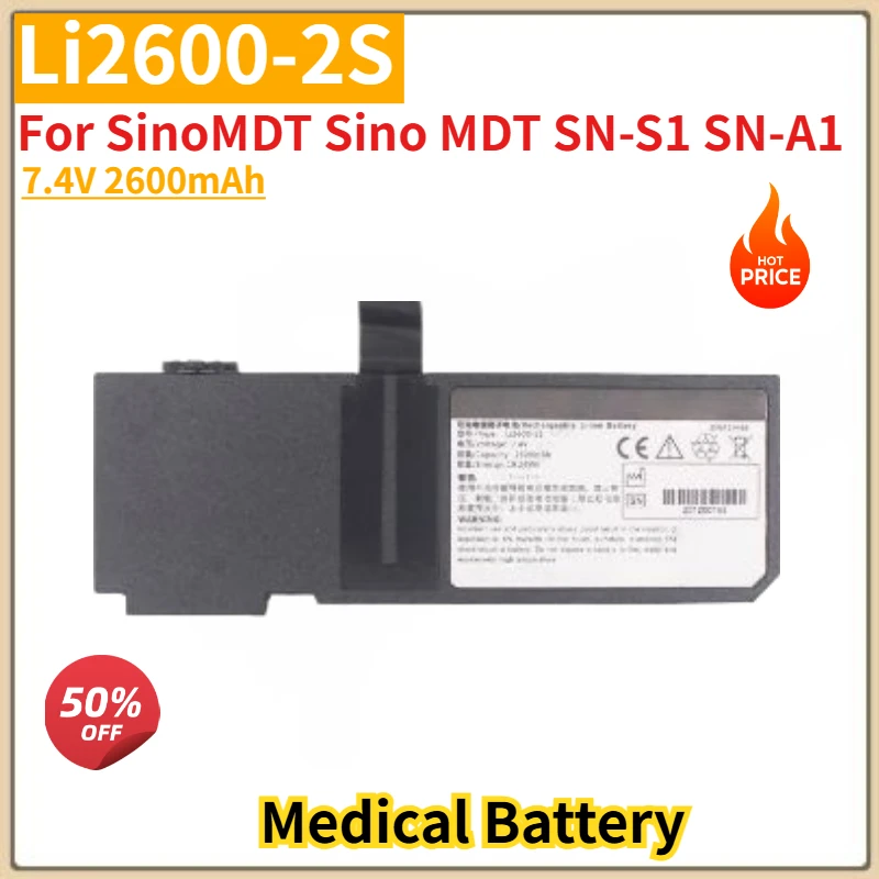 

Li2600-2S High Quality Medical Battery 7.4V 2600mAh for SinoMDT Sino MDT SN-S1 SN-A1 Brand New Replacement Battery