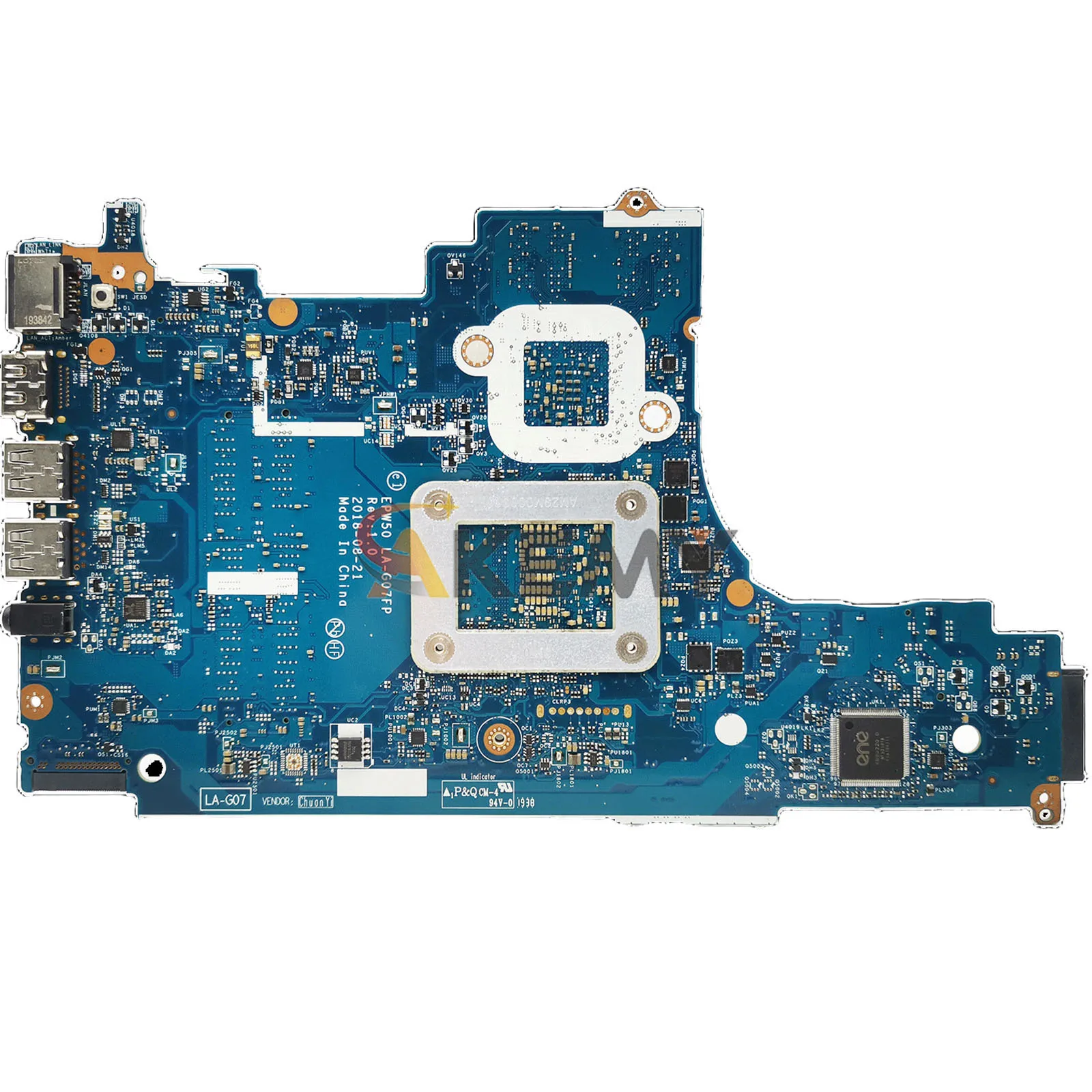 Motherboard Laptop LA-G07FP Untuk HP Pavilion 250 G7 15-DA Dengan CPU i3 i5 i7 Generasi ke-8 dan ke-10 GPU V2G L35245-001 L52746-601
