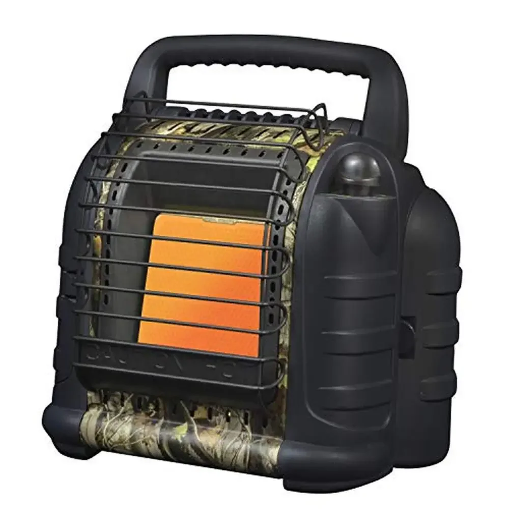 12,000 BTU Hunting Camping Portable Propane Heater Indoor Outdoor Camo ODS Safety Shut-off & Adjustable Heat Settings RV Cabin