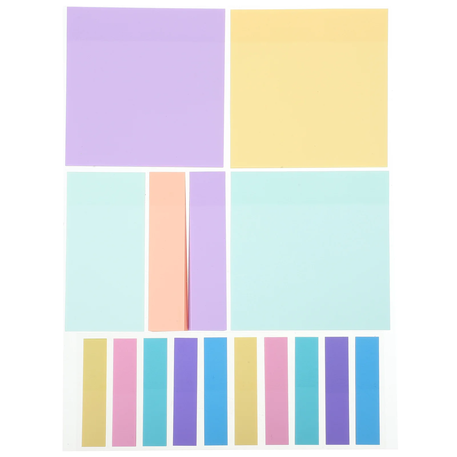 

500 Pcs Self-stick Memo Pads Sticky Stickers Office Paper Notepads Bulk Cute Non