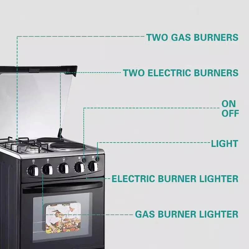 Oven Commercial Electric Multifunctional Cooktop Gas Range Baking Roast Cooking Appliances Food Processors Stove