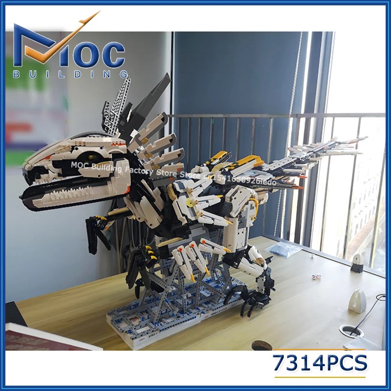 

Горячие строительные блоки MOC, классическая серия игр, большая модель монстра динозавра, сделай сам, сборочные технологии, кирпичи, креативный робот, игрушки, подарок