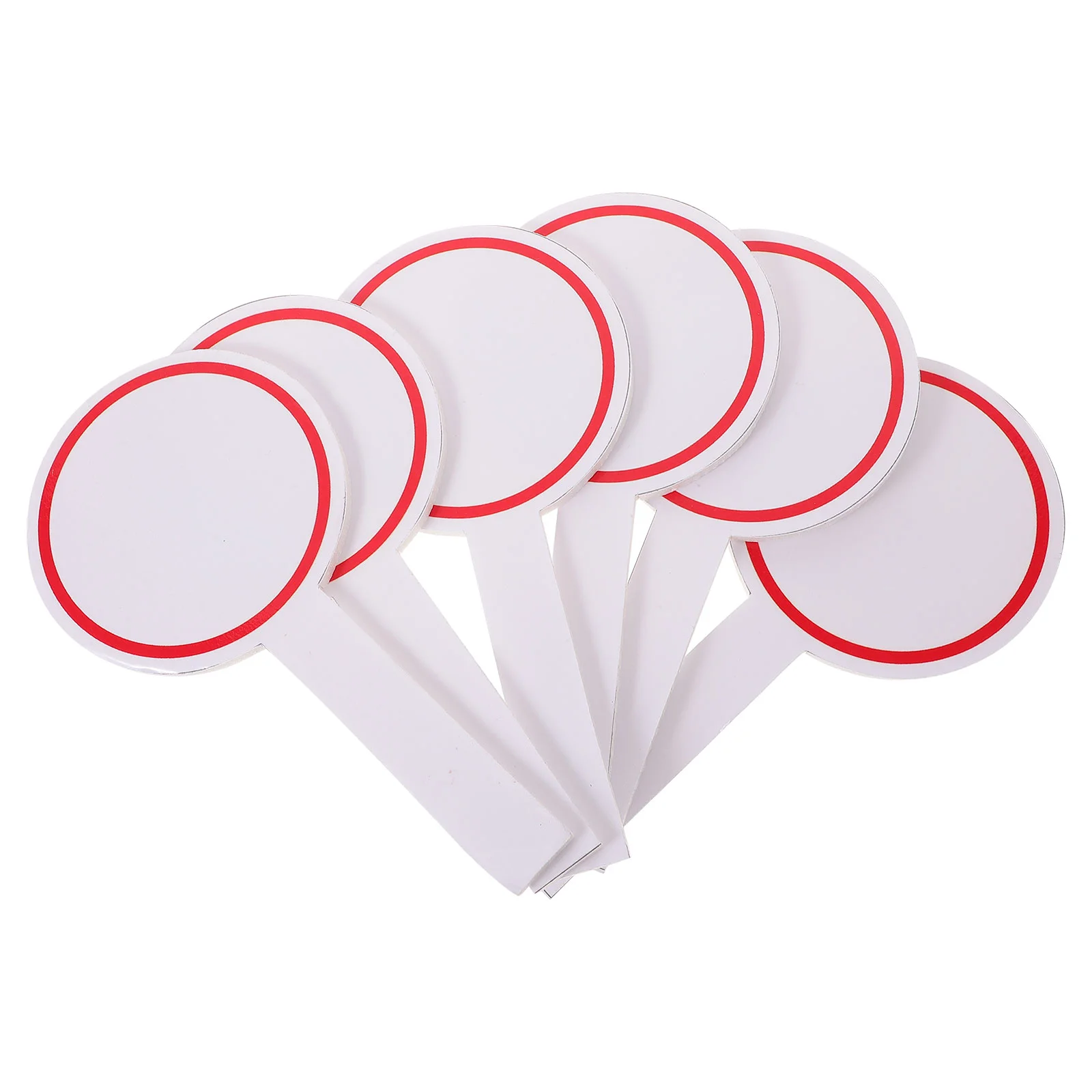 6 Pcs Score Board Auctions Whiteboard Reusable Scoreboard Erasable Mini Whiteboards Blank Foam Judges Paddles