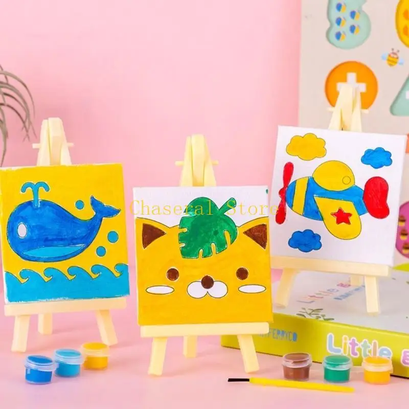 e7ce diy painting مجموعة الأطفال صورة الطلاء زيت الطلاء زيت الرسوم المتحركة هدية للأطفال