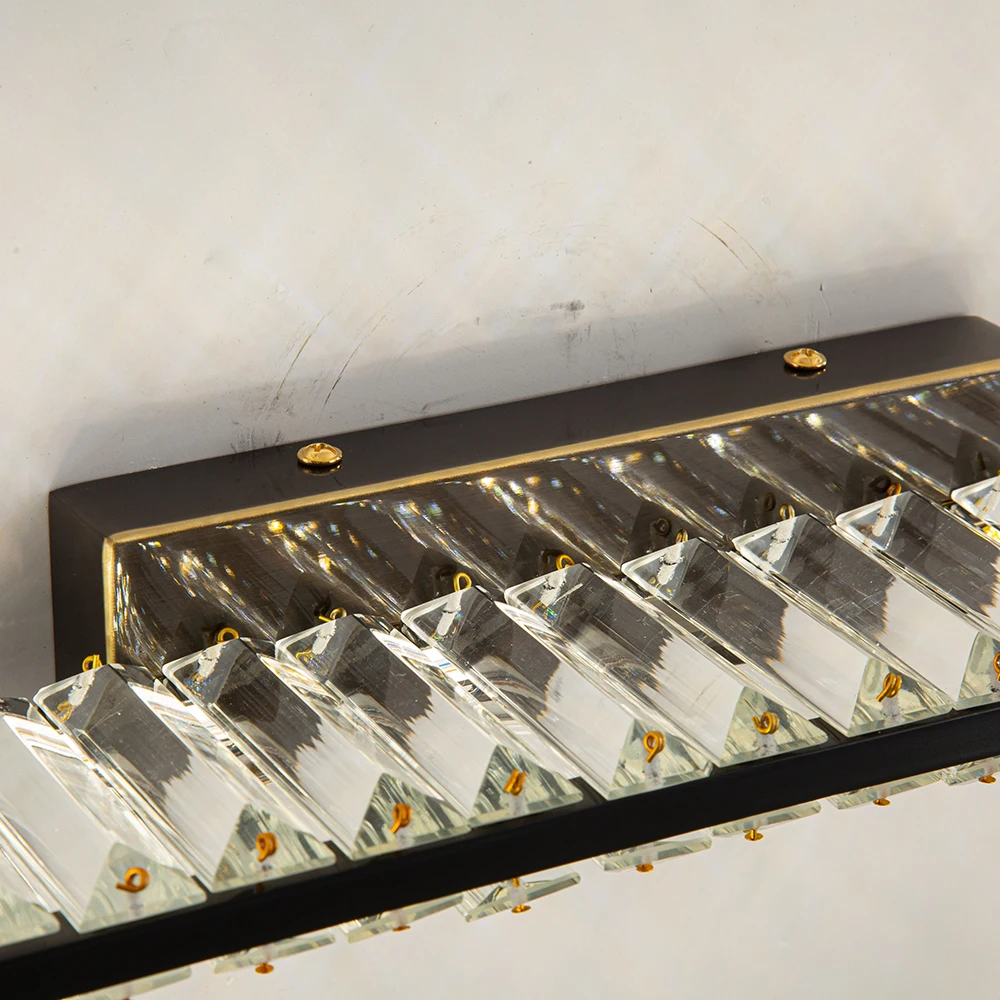 Led Vanity Mirror Lights Modern Crystal Wall Lamp for Makeup Vanity Table & Bathroom Mirror Bedroom