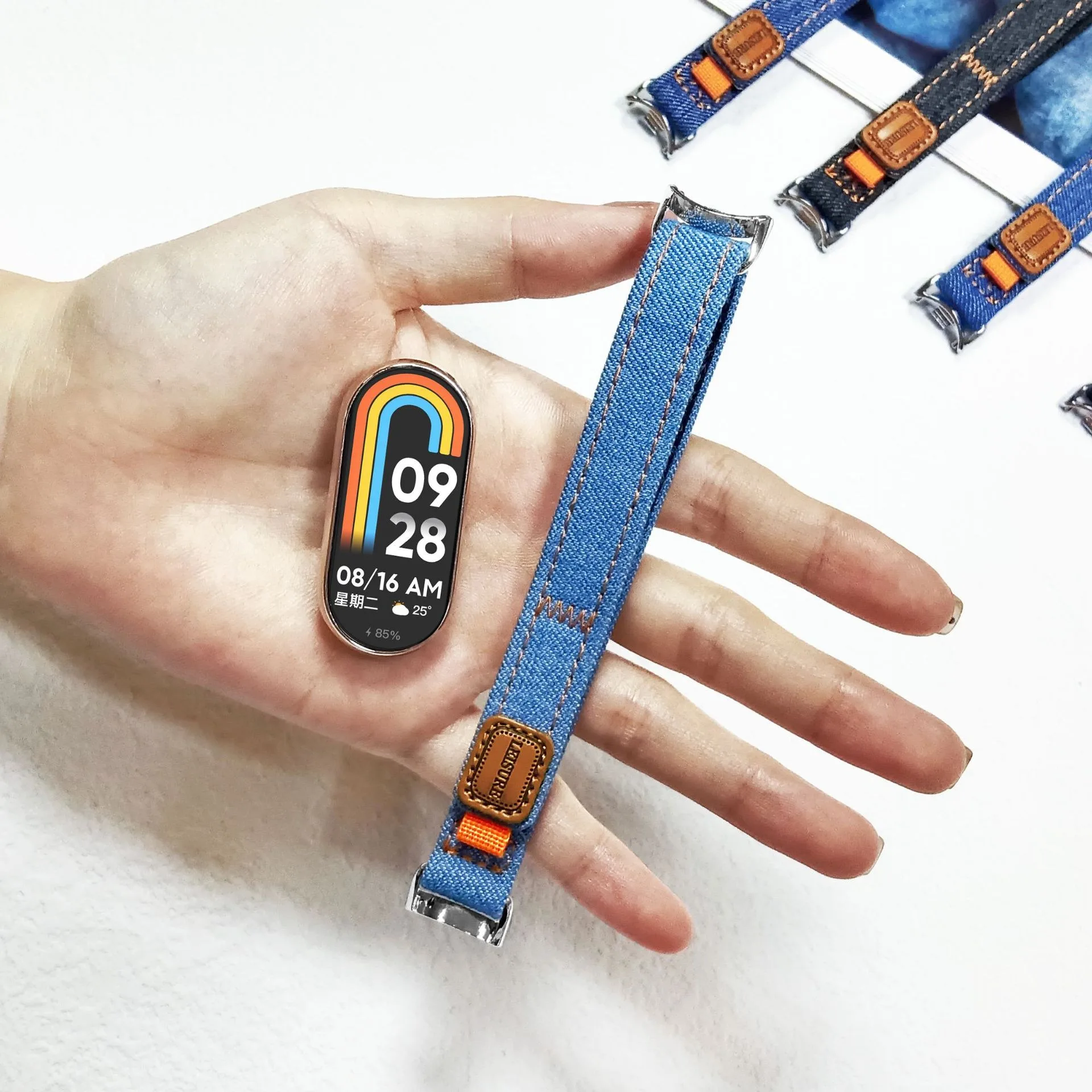 Canvas-Nylon-Armband für Xiaomi Mi Band 10 9 8 Atmungsaktives Sport-Ersatzarmband für Xiaomi Mi Band 10 NFC Zubehörteil