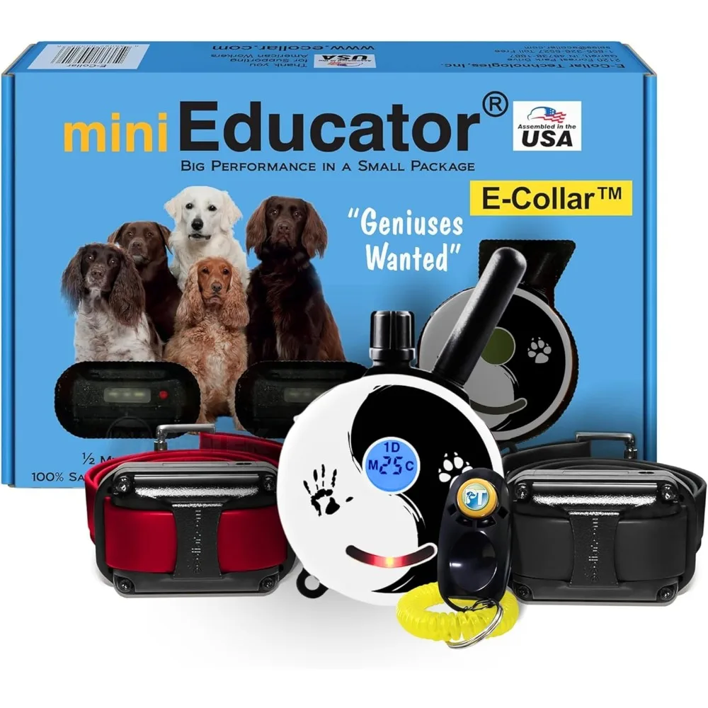 

1/2 Mile Ecollar Dog Training Collar with Remote for , Vibration & Tone Electric Training for Dogs by E-Collar Technologies