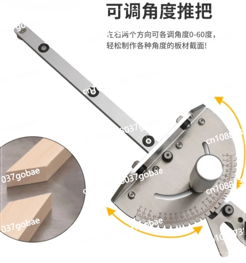 

Push Handle Push Ruler Chute Woodworking Angle Table Saw Band Saw Flip-chip Engraving Machine Trimming DIY Wu Xin Tools