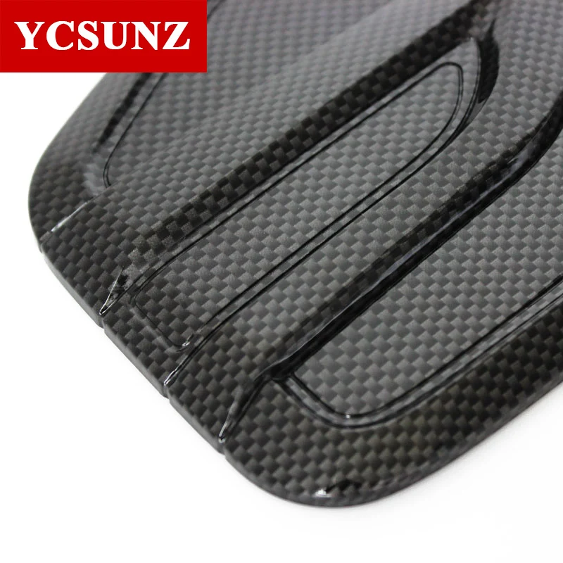 Carbon Fiber Gas Tank Cover For Ford Ranger Wildtrak T6 T7 T8 2012-2019 2020 2021 Double Cabin Car Accessories