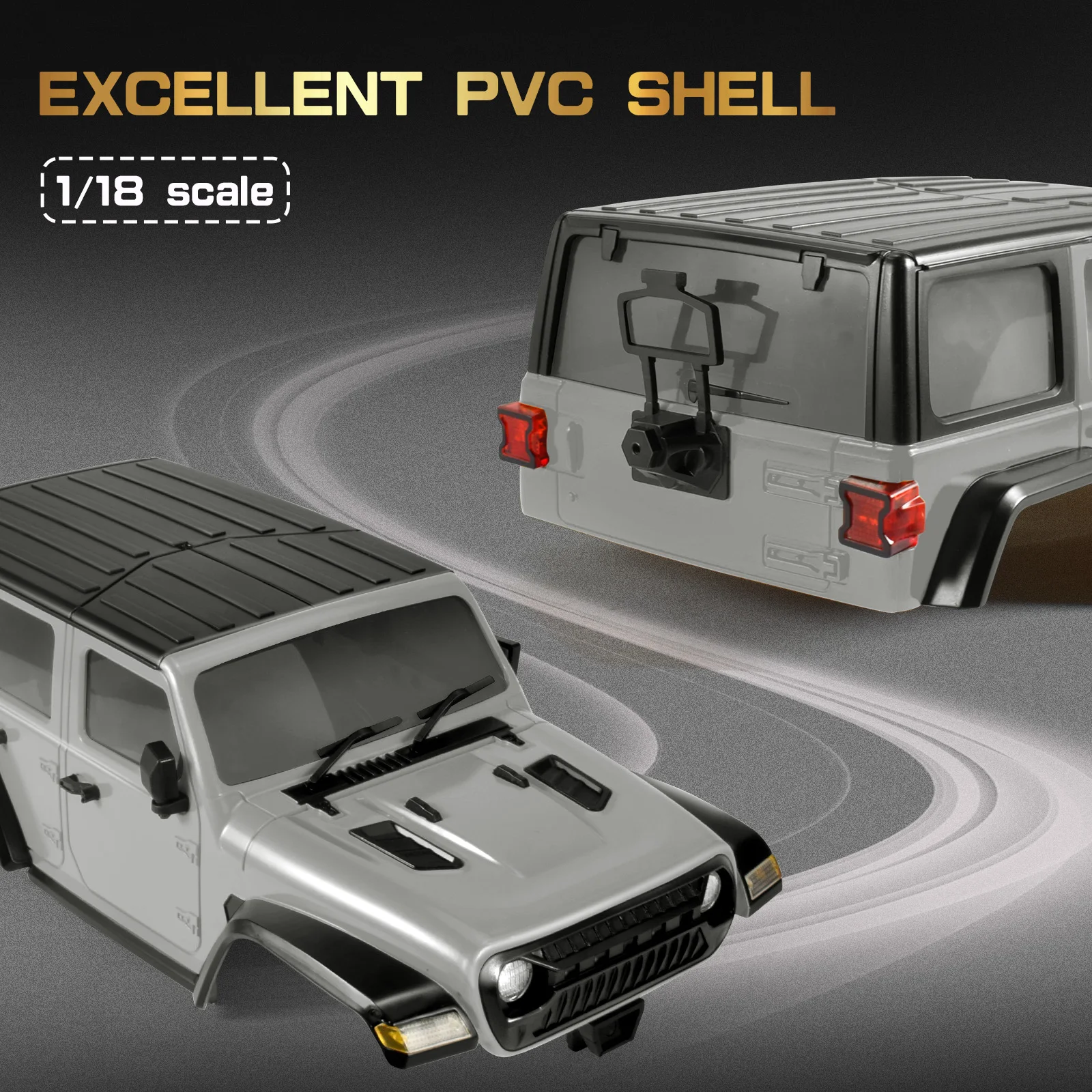 

AUSTAR RC Car Shell 1:18 Автомобильный корпус Моделирование жесткого кузова Пикап Корпус для 1/18 RC Гусеничный автомобиль Оригинальные детали для обновления