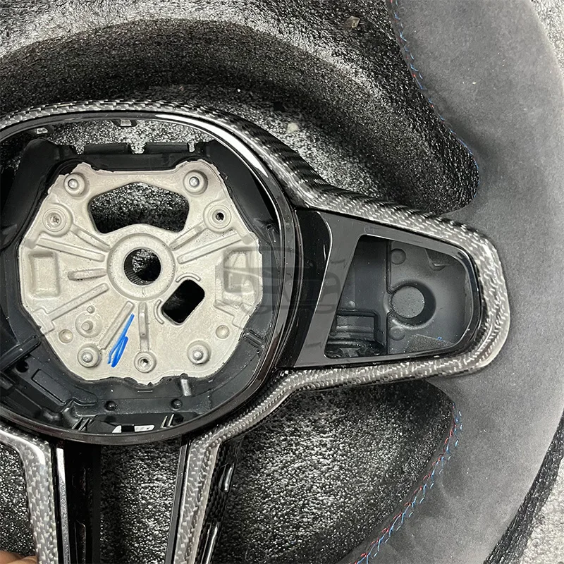 CS لسيارات BMW 3 4 5 سلسلة G20 G21 G80 G81 G22 G23 G26 G30 G32 G87 G80 جلد نابا عجلة قيادة رياضية مناسبة #4