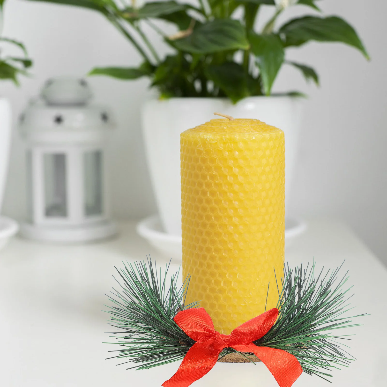 

6 Pcs Napkin Ring Candlestick Christmas Decorations Wreath Wreaths Rings Small Everyday Pine Needles