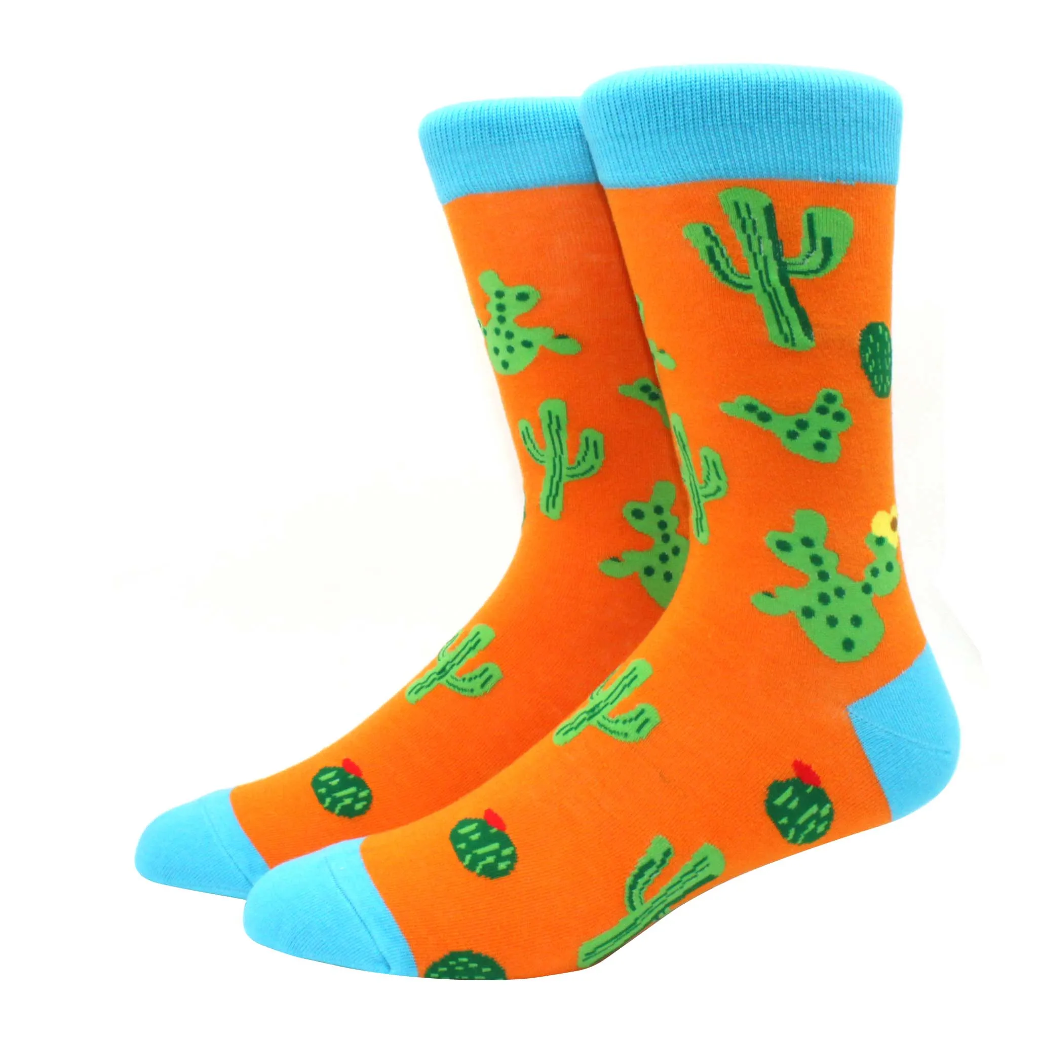 Calcetines de algodón con dibujos animados para hombre, calcetín unisex de estilo Hip Hop, Yuansu, Kawaii, fruta, Animal, mar, Ola, comida, regalo