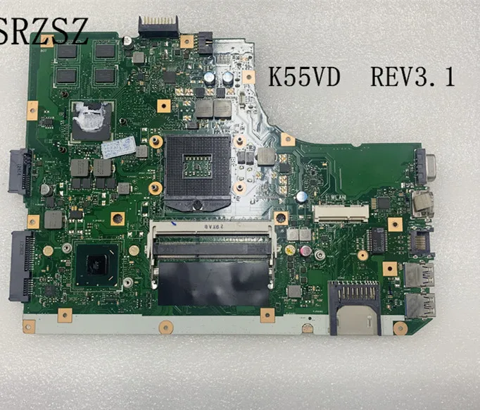 REV.3.1 For ASUS K55VD Laptop Motherboard  DDR3 K55VD Mainboard 100% Test ok