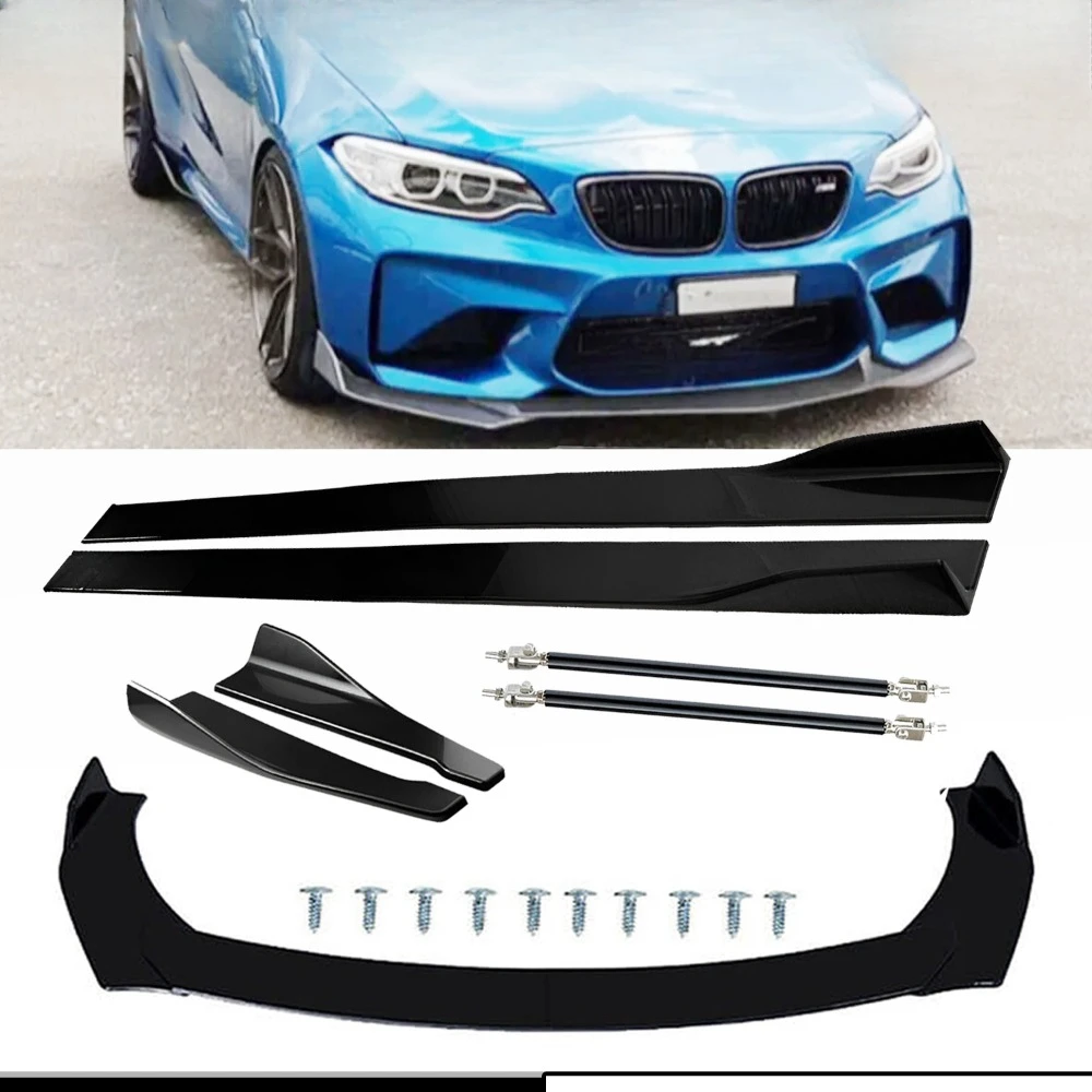 

For M2 Coupe 4 Series F32 F33 F36 Front Splitter Bumper Lip Spoiler Gloss Black United States