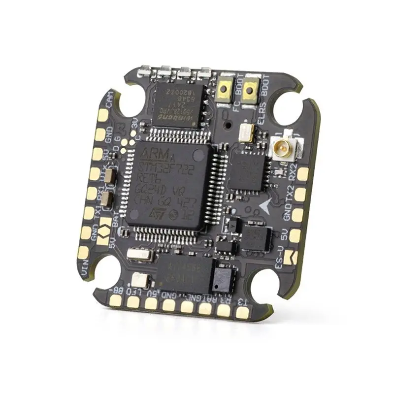 CYGJ-20X20mm 2-6S LIPO F722 Lite Flight Controller 5V 2A BEC ELRS 2.4G Onboard Receiver For FPV Freestyle Drone