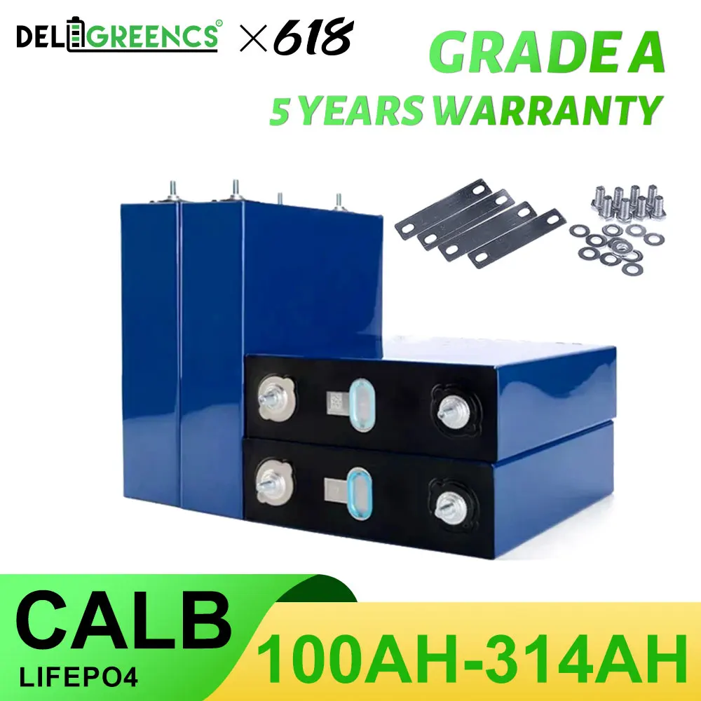 

CALB 100AH 177AH 125AH 230AH 280AH 3.2V Lifepo4 Battery Lithium Rechargeable Battey Deep Cycels For EV Solar Sytem Power Storage