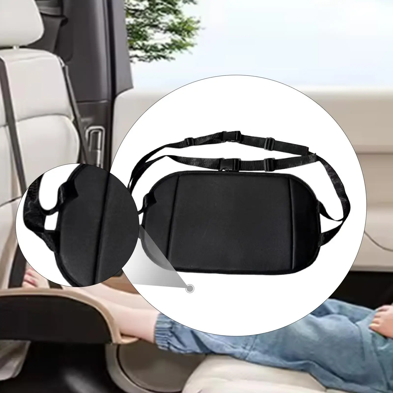 Airplane Foot Hammock Fly Essential Airplane Footrest for Car Home Office