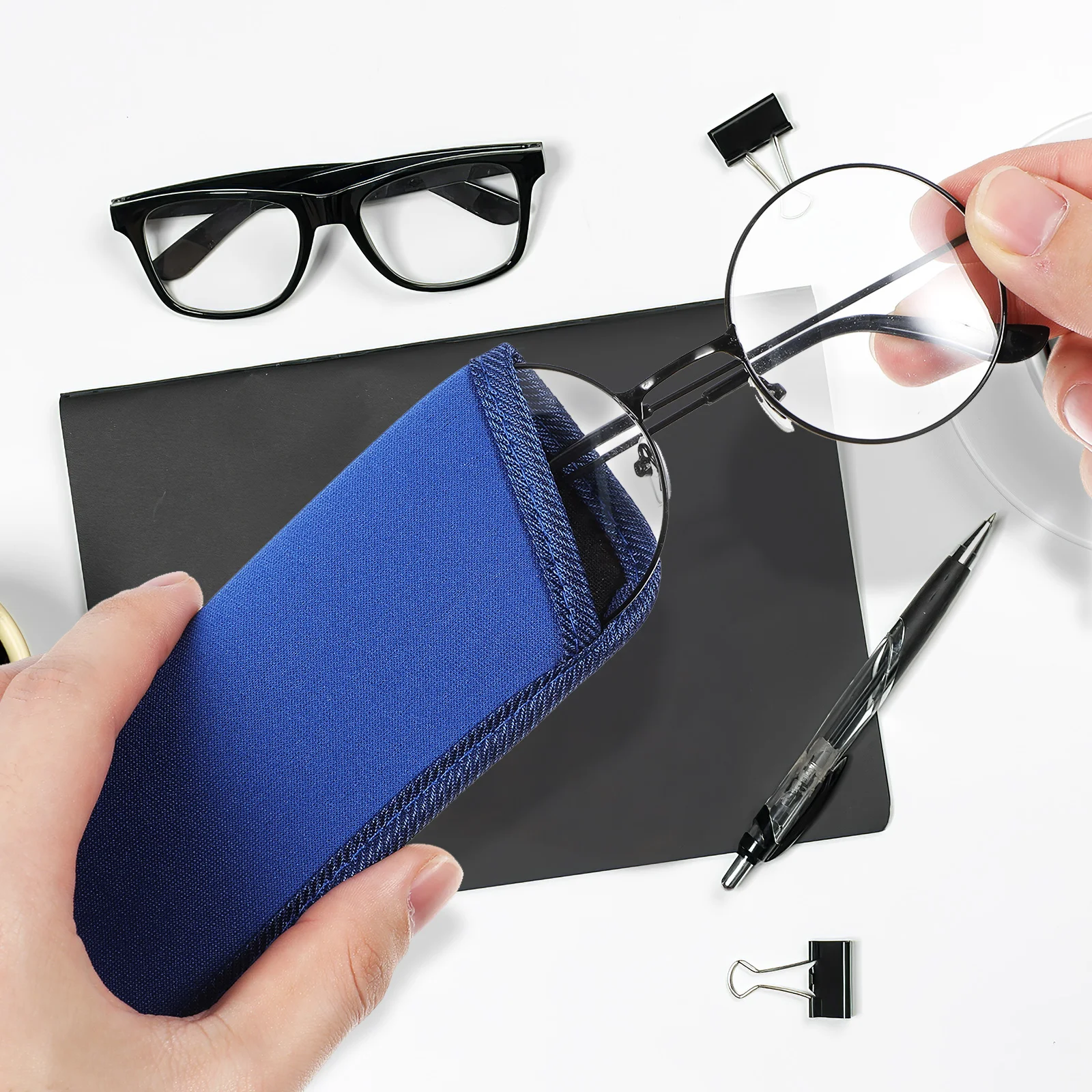 

3 Pcs Glasses Bag Eyeglass Case Soft Storage Tool Sleeve Pouch Sunglasses Protective Portable Lightweight Compact Holder