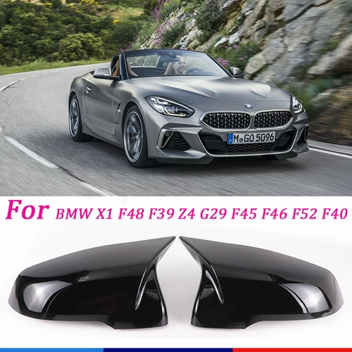 Tapas de cubierta de espejo retrovisor modificado de fibra de carbono, negro, X1, F48, para BMW X2, F39, Z4, G29, 2 series, F45, F46, serie 1, F52, F40