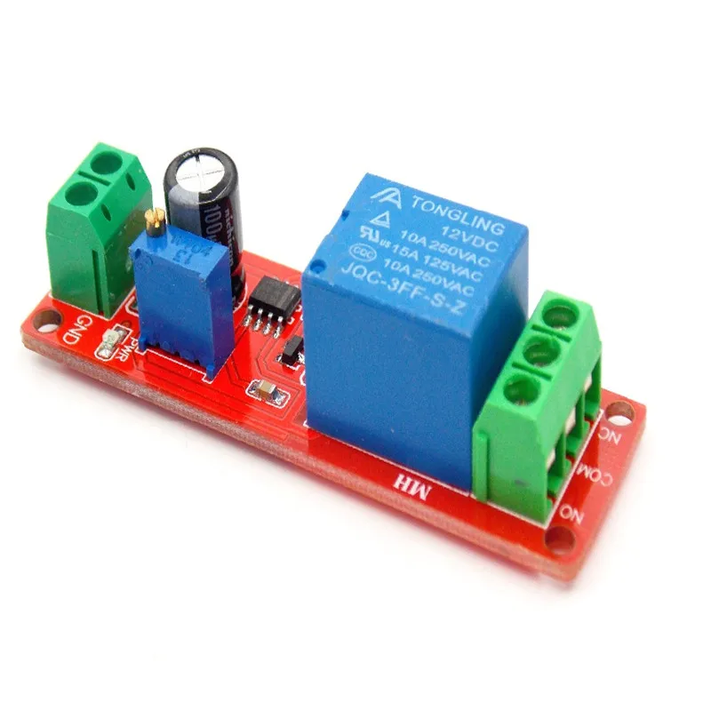Modulo relè temporizzato NE555 Interruttore monostabile Interruttore di alimentazione ritardato (12V) Apparecchi elettrici automobilistici 5V