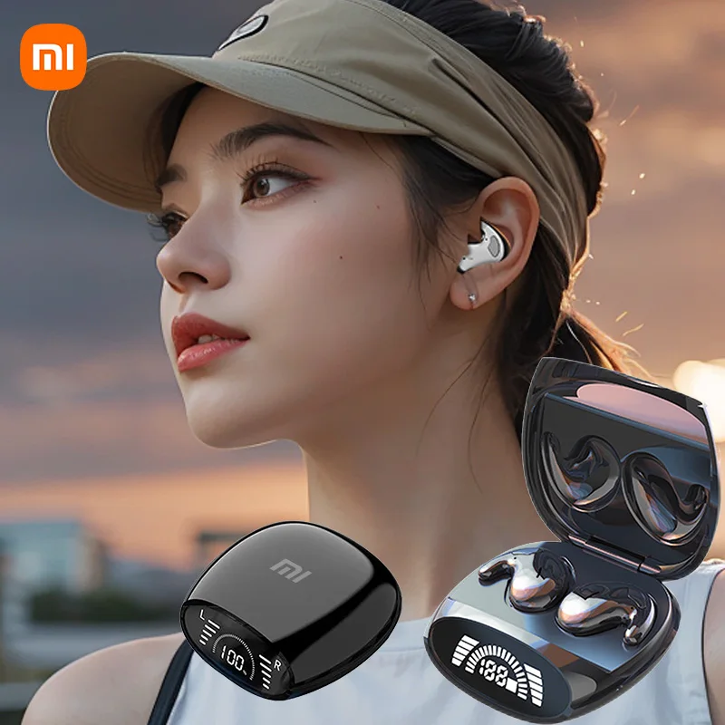 Bluetooth XIAOMI-MD528ワイヤレススポーツヘッドセット,インイヤーヘッドセット,ノイズキャンセリング,目に見えない睡眠,防水