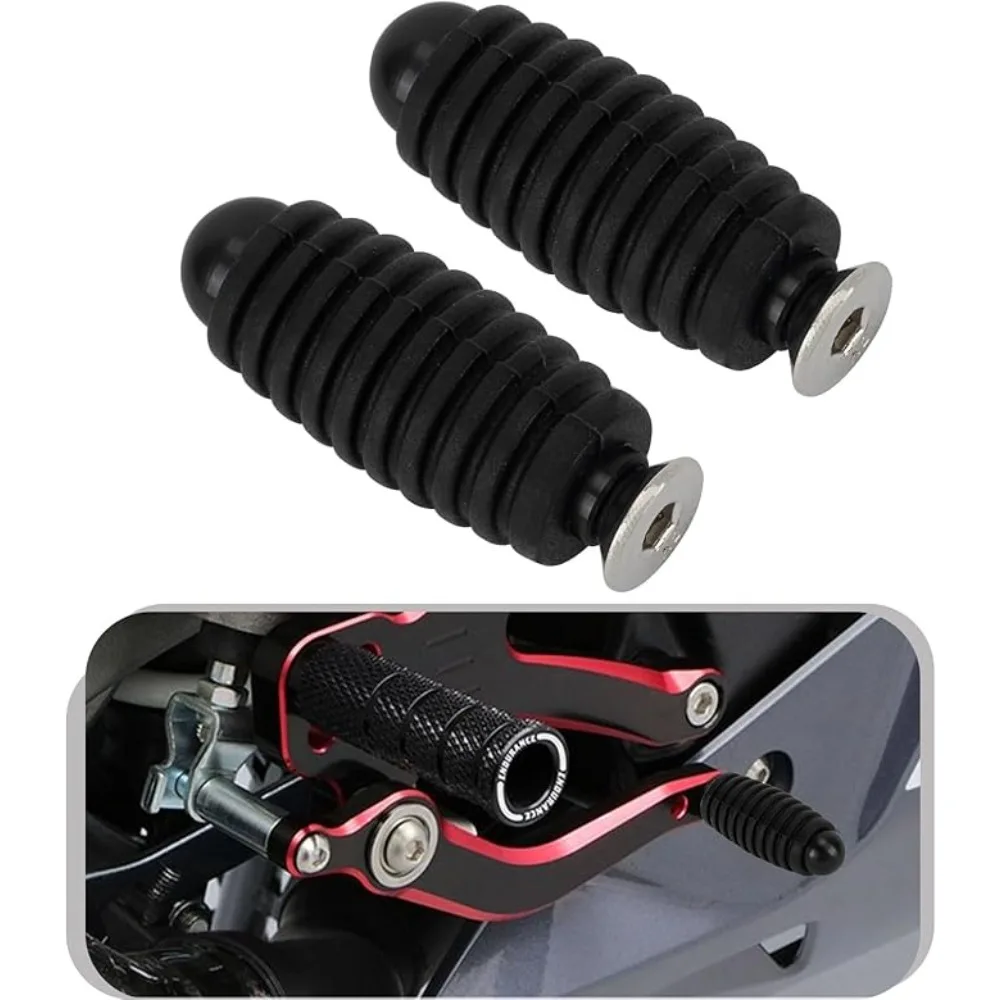 Motorrad 6MM Universal Zwei-Rad Pedal Bar Schritt Bar Links & Rechts Fußstütze Fußrasten Getriebe Shift Pegs bremsrasten