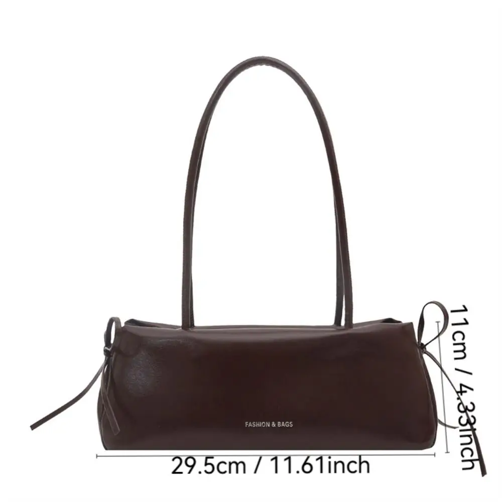 New Solid Color Women's Handbag Soft Pu with Knot Shoulder Bag Underarm Bag - view 6