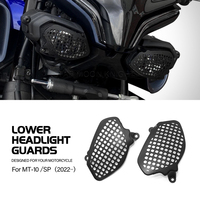 Motorcycle Lower Headlight Guards Fog Auxiliary Positioning Turn Lights Protector Cover For Yamaha MT-10 MT10 MT 10 SP 2022-