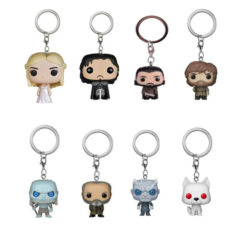 Snow Daenerys  Night's King Davos Tyrion Keychain Figure Toys