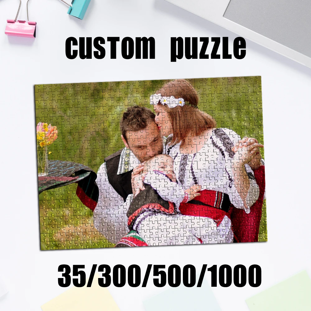 35/300/500/1000 Stück personalisiertes, individuelles Foto-Paar-Puzzle. Dieses personalisierte Puzzle kann ein einzigartiges Geschenk für Familie und Freunde sein.