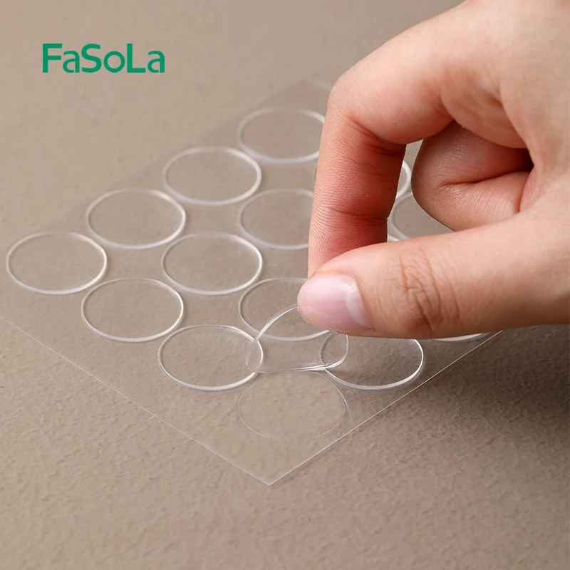 FaSoLa 3 Sheets Glue Double-sided Adhesive Tape Strong Nano Traceless Stickers Home Decor Seamless Tapes for Hanging Craft