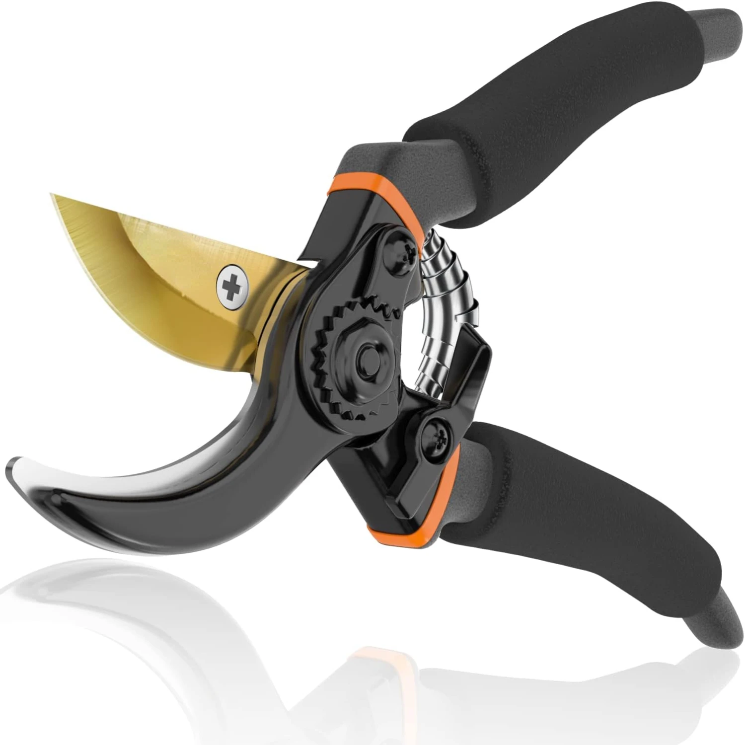 

Japanese Grade Bypass Pruning Shears - Ultra Sharp & Heavy-Duty - High Carbon Steel, Ergonomic Handle