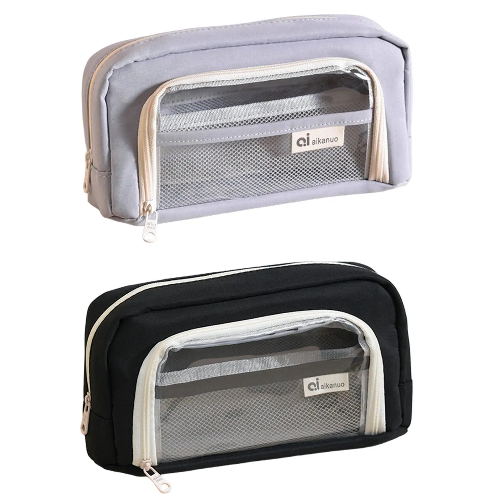 Clear Window Pencil Case Stationery Organizer Home Organizer Bag Toiletry Bag Clear Pencil Pouch Adults Teens School Office Kids