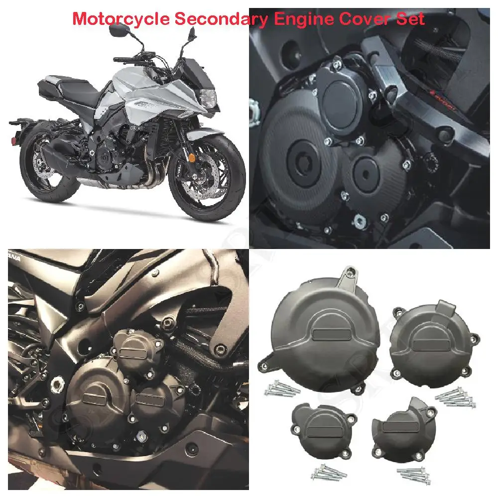 

Fit For Suzuki GSXS 1000 Katana 1000F GT 2015-2024 Motorcycle Accessories Secondary Engine Case Cover Set Protection Guard Kit