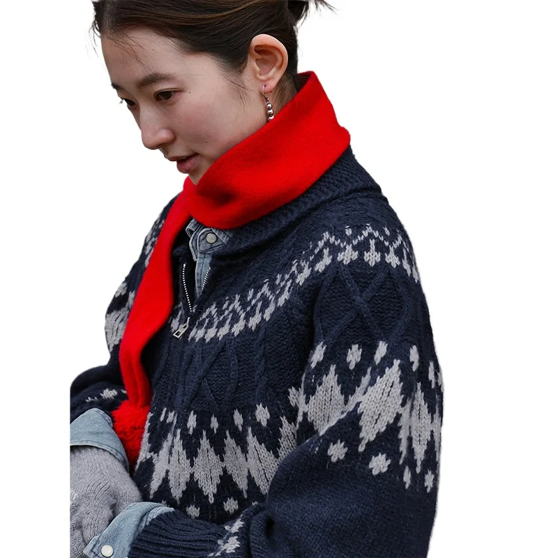 

Winter Women Sweater Drop Shoulder Loose Sweater Women Top