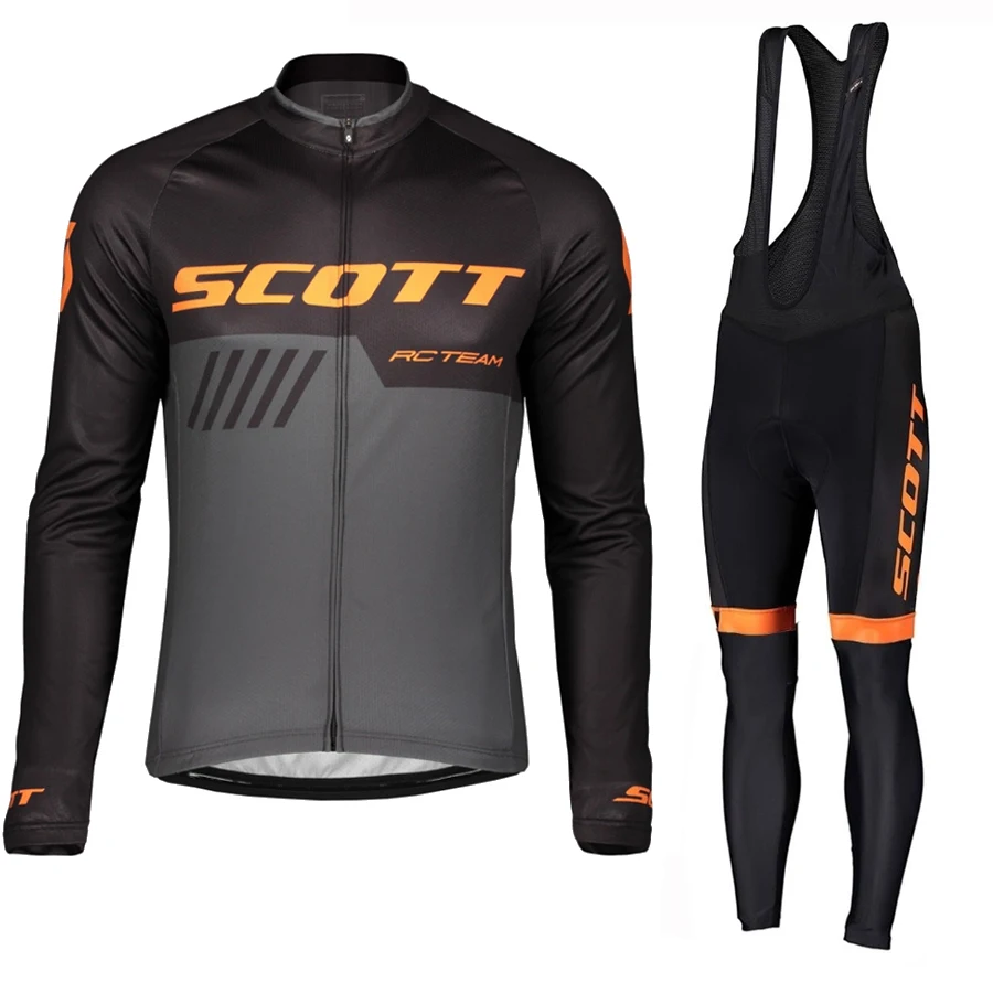 SCOTT Cycling Jersey Men Long Leg Set Bike Bib Bicycle Clothing Wear Suit Autumn Men\'s Outfit 2023 Man Summer Pants Clothes Mtb