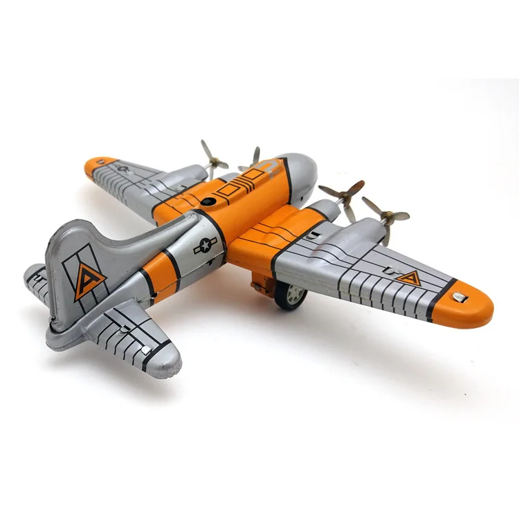 Ms489 B-17 bombardeiro estratégico presentes criativos ornamentos personalizados fotografia adereços brinquedos de lata