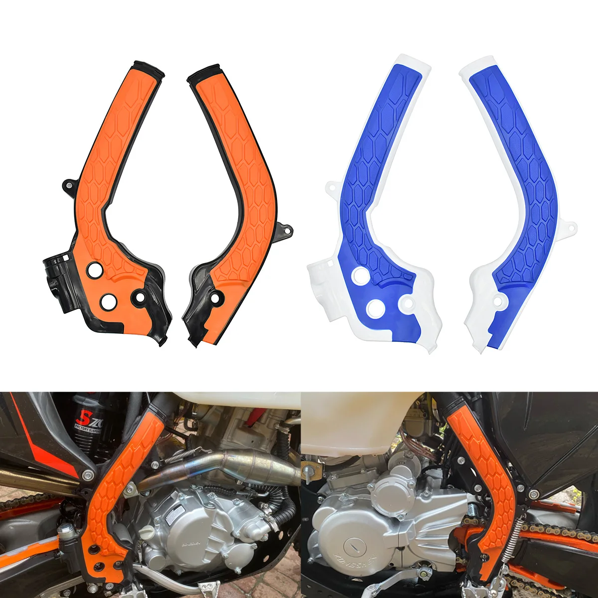 Motocross X-Grip Frame Guard Protection Cover For KTM SX SXF EXC EXC-F 125 150 250 300 350 450 500 For Husqvarna FC FE TC TE TX