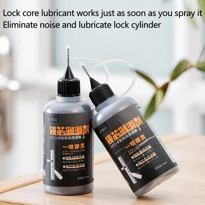 50 ml Rust Preventive Lubricant Sprayer with Stainless Steel Nozzle Power Tool Lubricant Graphite Powder for Lock Cylinders