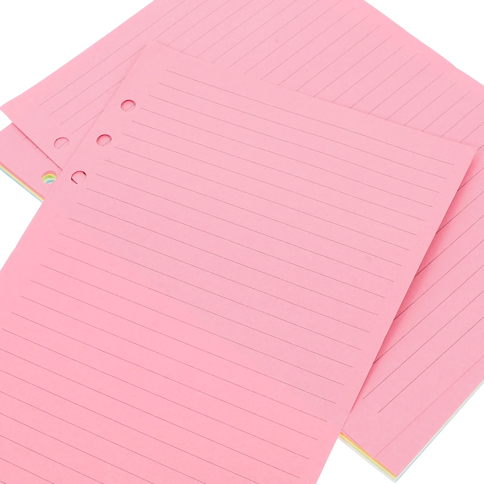 

50 Sheets A5 Notebook Refill Paper 6 Holes Smooth Lined Loose Leaf Notepad Refills For Planner Binder Journal Student Office Use