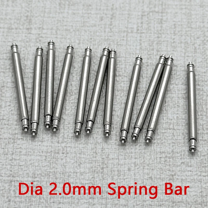 

2.0 mm Diameter Spring Bars 16 18 19 20 22 23 24 26 mm Strap Links Suitable For SKX007 SKX009 Tuna 6105 Watch Straps Spring Bars